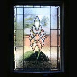 stained glass window beveled privacy     