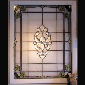 stained glass window beveled privacy      