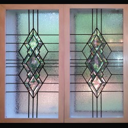 stained glass window bathroom privacy window bevels     