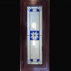 stained glass kitchencabinet bathroom cabinet insert color blue